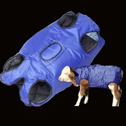 Cow Calf Vest Calf Cold Protection Coat Thermal Suit Livestock Oxford Fabric Coat Wind-Proof and Water-Proof Calf Warm Clothing