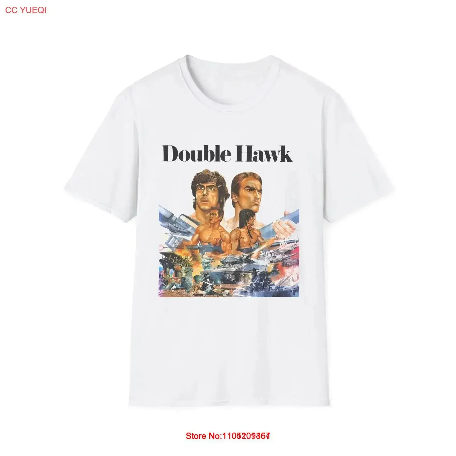 double hawk video game fan art T Shirt vintage Washed designer clothes Unisex Top For Everyday Wear Soft Slightly streetwear