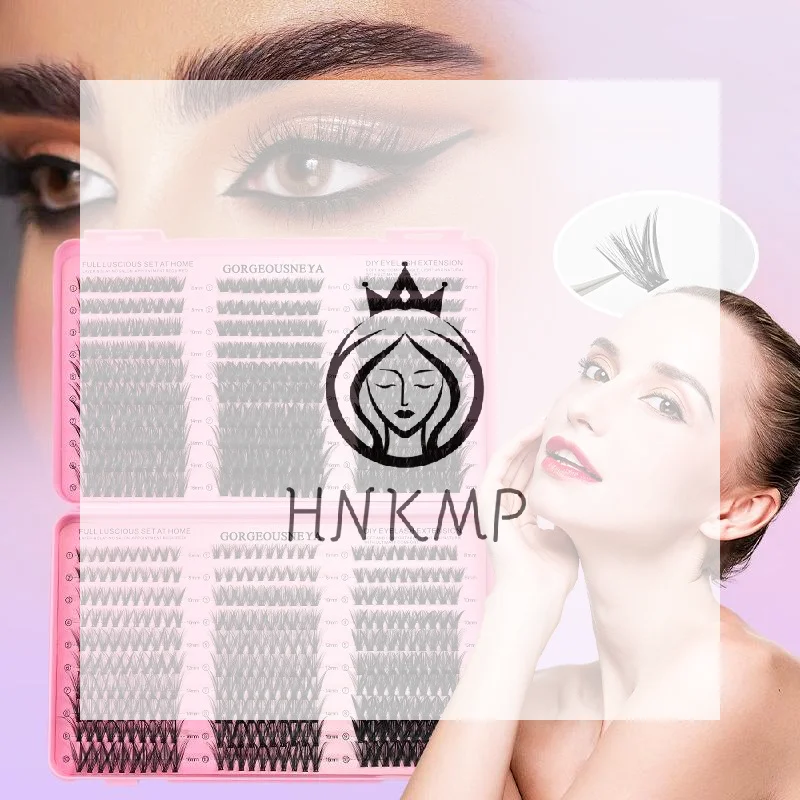 Natürliche Segmentierte Wimpernverlängerungen 30D 40D 50D 60D Cluster-Wimpern-Set Weiche Volumen-Wimpern für Salon und Zuhause