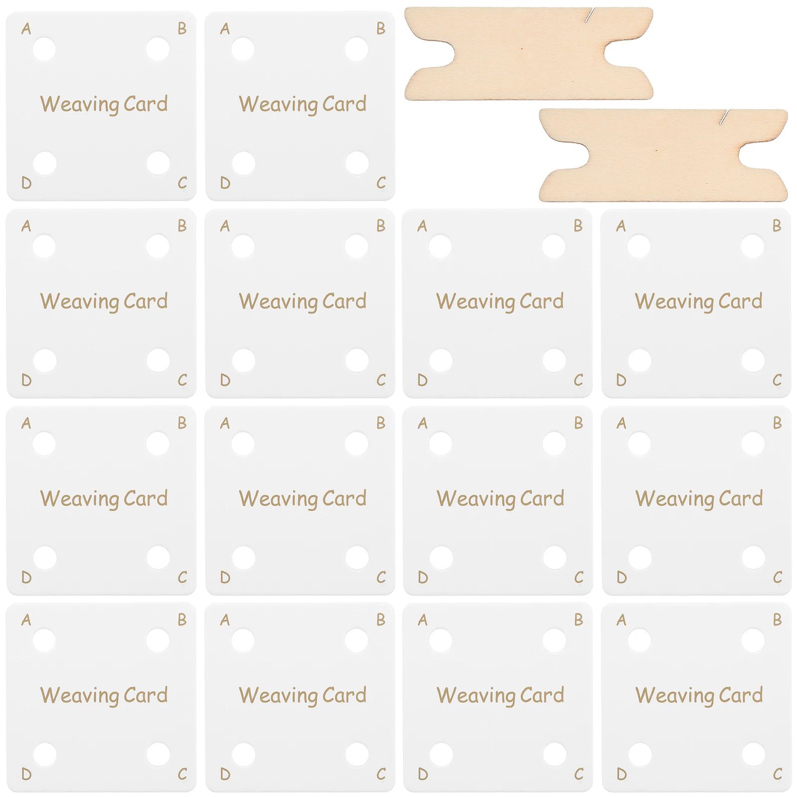 

1Set Weaving Tool Kit Tablet Weaving Card Shuttle Creative DIY Projects All Age Groups Handcrafting Skills