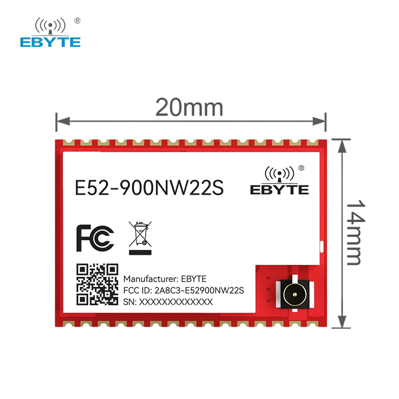 LoRa Mesh Wireless Module EBYTE E52-900NW22S 868/915MHz Decentralized Self-organizing Network 22dBm Self-routing Self-healing