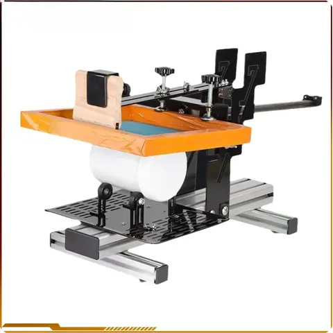 Manual Curved Screen Printing Machine Is Suitable For Printing Cylindrical Objects (cups/bottles/tubes) With A Diameter 1.3-27CM