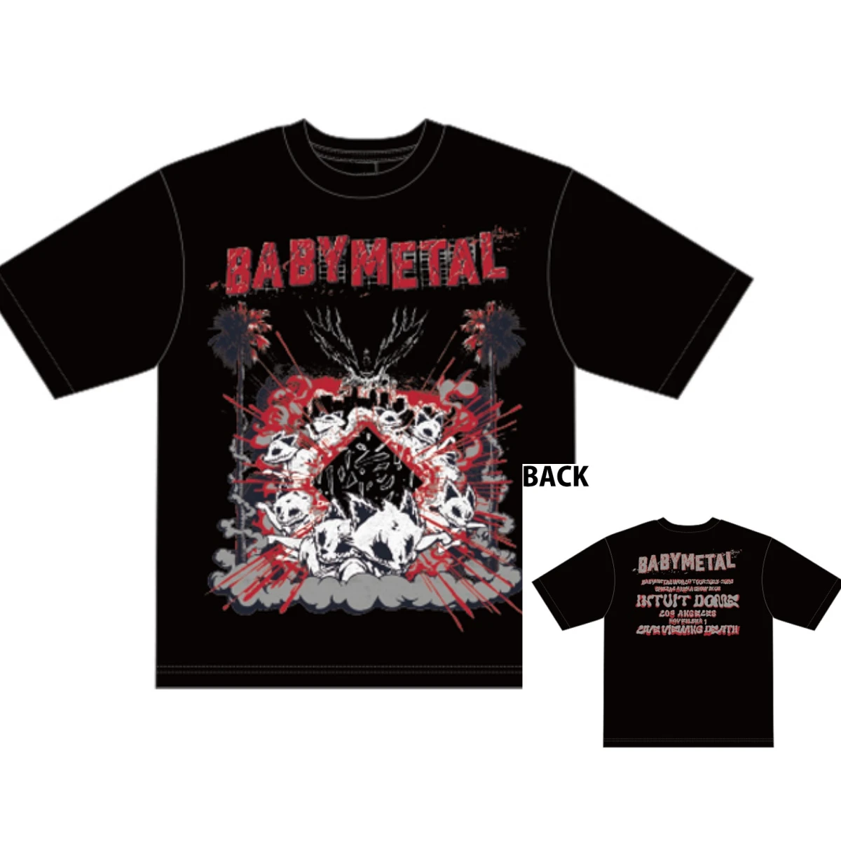 WORLD TOUR 2025-2026 SPECIAL ARENA SHOW BABYMETAL Band T-Shirt Baumwolle Grafik-T-Shirt Herren Damen Sommer Streetwear – Detail 7
