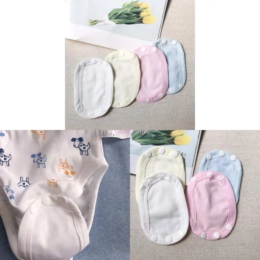 

Y1UB 4PCS Детская одежда расширение лист Пластиковая защелка для подгузника Comm Depender Extender