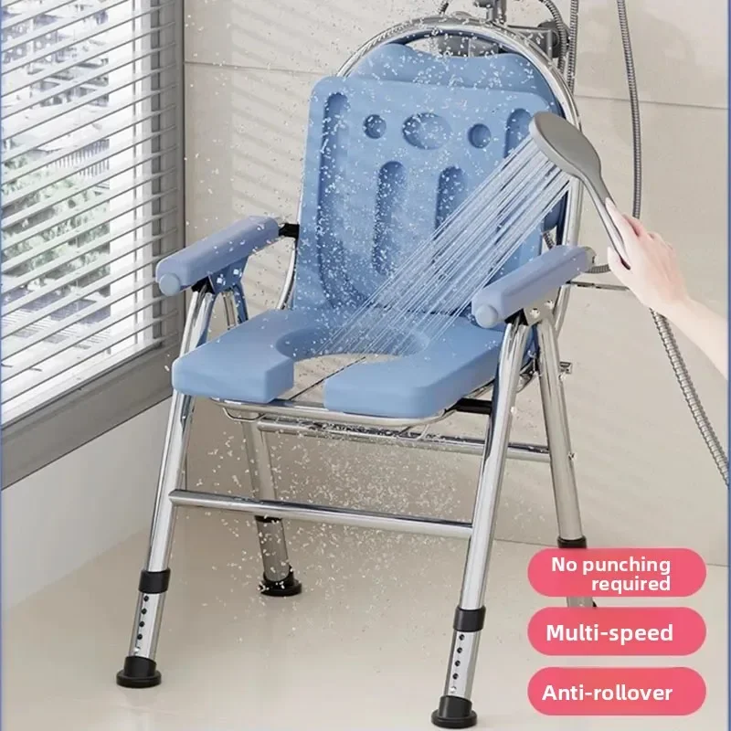 Badezimmermöbel, geschmeidig, tragbar, für Schlafzimmer, mobile Toilettenbänke zum Sitzen, WC-Hocker, Ruhestuhl, klappbarer Silla-Plegable-Hocker, Bett