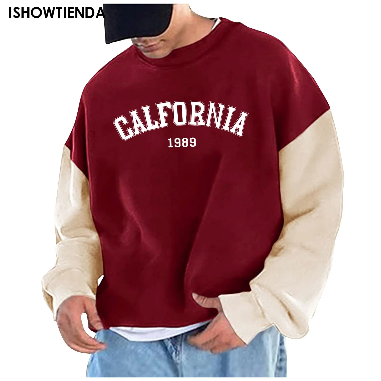 

Male Letter Print Pullover O-neck Sports Top New Sweatshirts Men Harajuku Casual Hoodies Hip Hop Streetwear Fashion Autumn