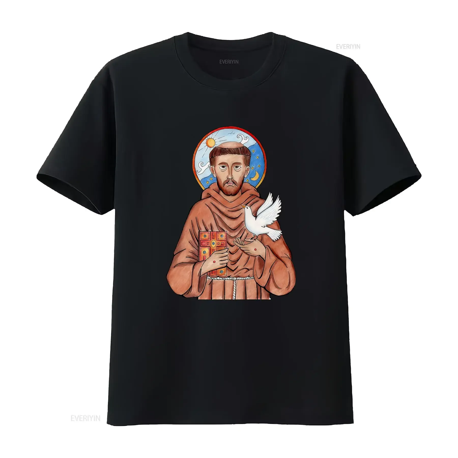 St Francis of Assisi Art Patron Saint Animals Catholic T Shirt SweaT 101263 vintage Washed Unisex streetwear Stylish Soft