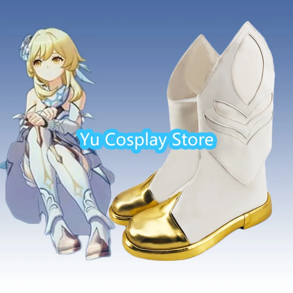 

Yu Косплей Магазин Genshin Impact Lumine Обувь для косплея Аниме Обувь для косплея Сапоги Костюмы на Хэллоуин Реквизит
