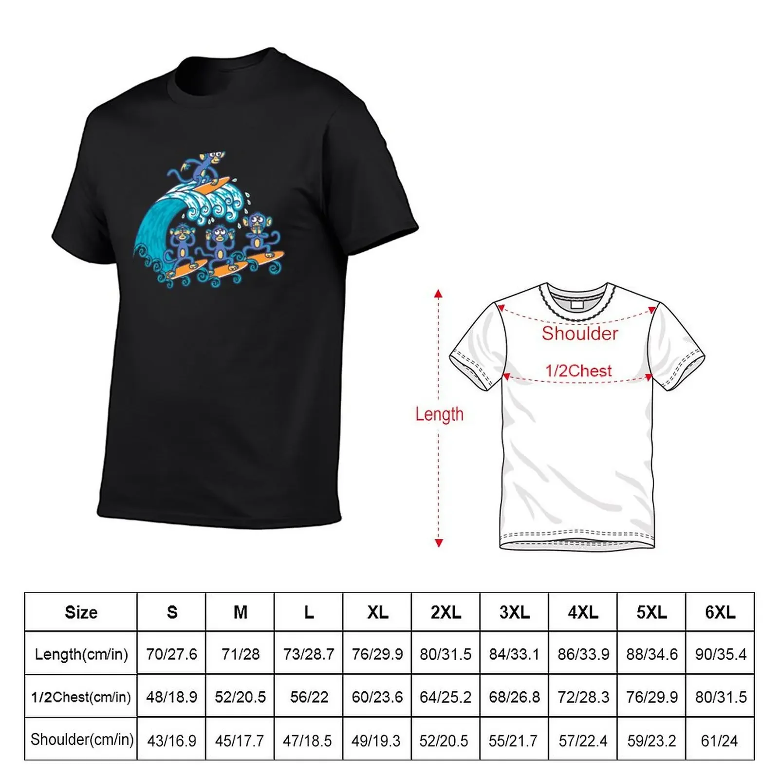 Big wave T-Shirt designer shirts summer tops custom t shirt street wear mens white t shirts