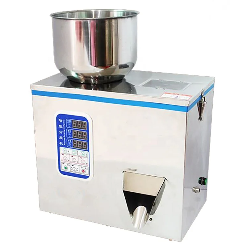 1 kg Big Hopper Semi Automatic Powder Granule Weighing Filling Machine for Grain Flour Tea Beans Particles