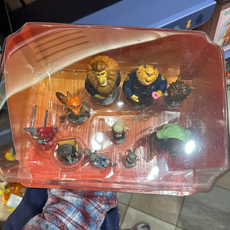In Voorraad Echte Originele Disney 10 stks/set Zootopia Actiefiguren Judy Nick Cartoon Geschenken Speelgoed Verzamel Ornamenten Meisjes Geschenken