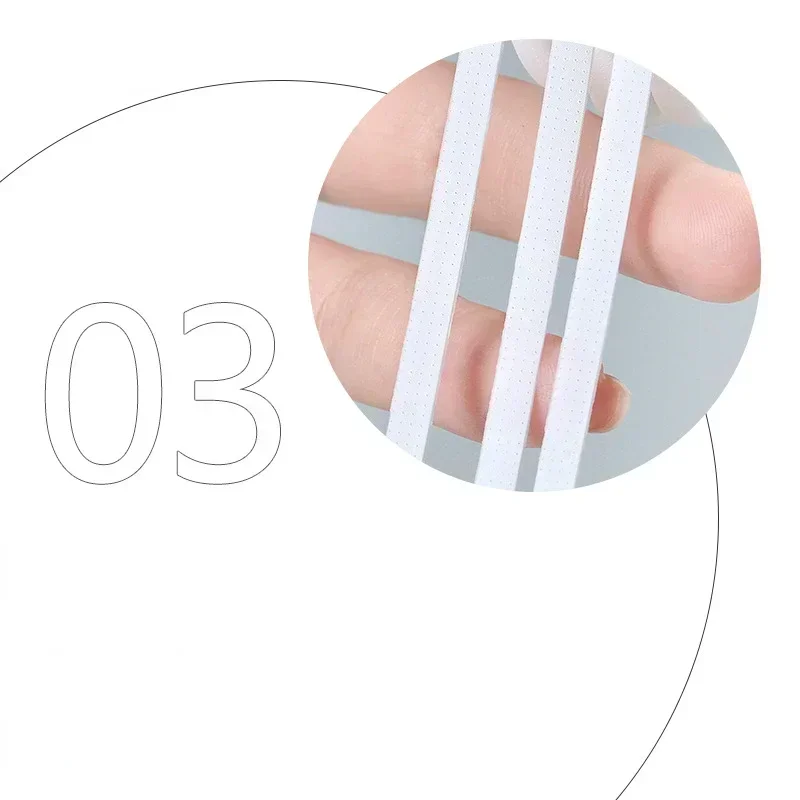 Bande de levage de cils 4MM, bandes en papier médical respirantes, Extension de cils, bande blanche anti-peluches, faux Patch pour les yeux, outils autocollants pour paupières