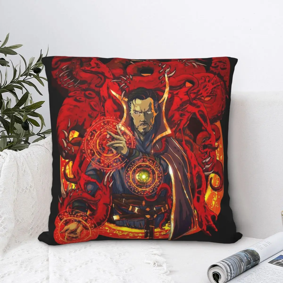 Doctor Stephen Strange Square Pillowcase Polyester Pillow Cover Velvet Cushion Decor Comfort Throw Pillow For Home Sofa