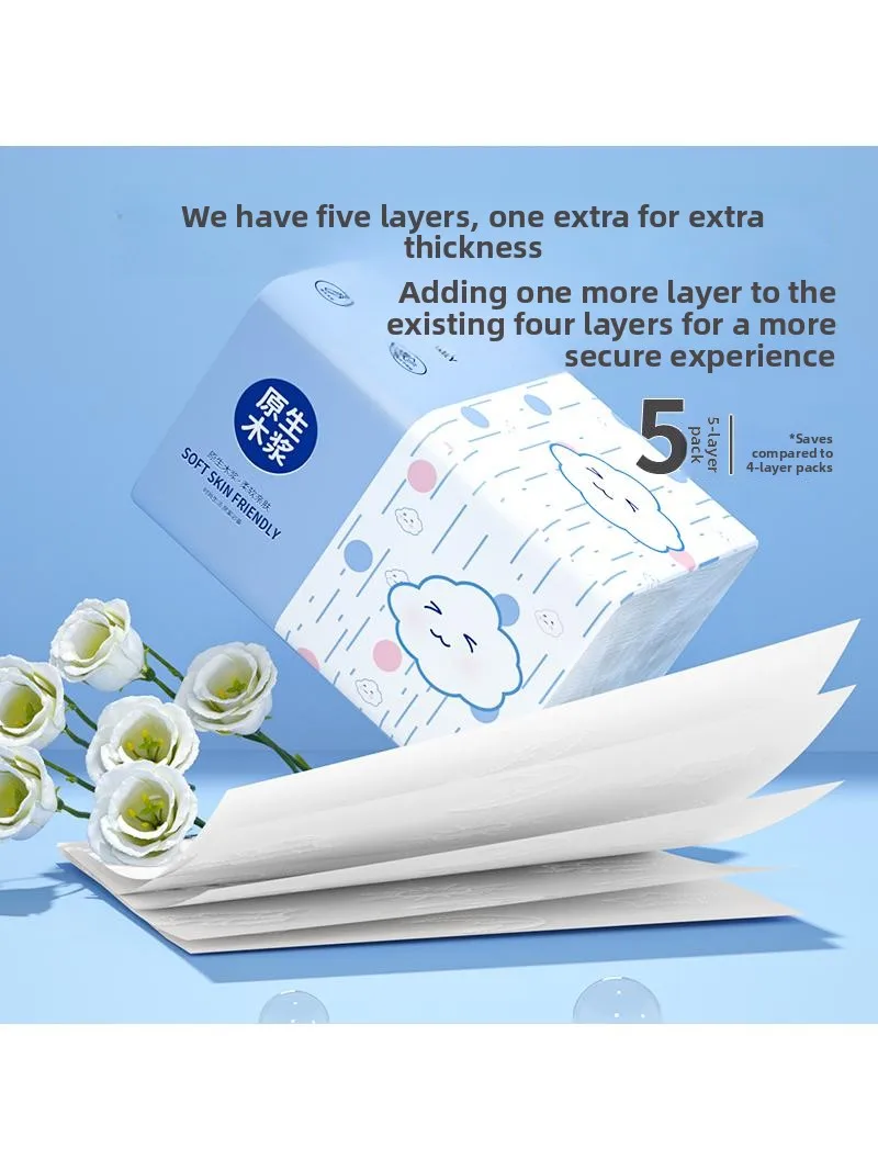 Affordable Large Pack Toilet Paper Whole Box Household Necessity Hand Towel Paper Bathroom Tissue Paper Towel Wipes
