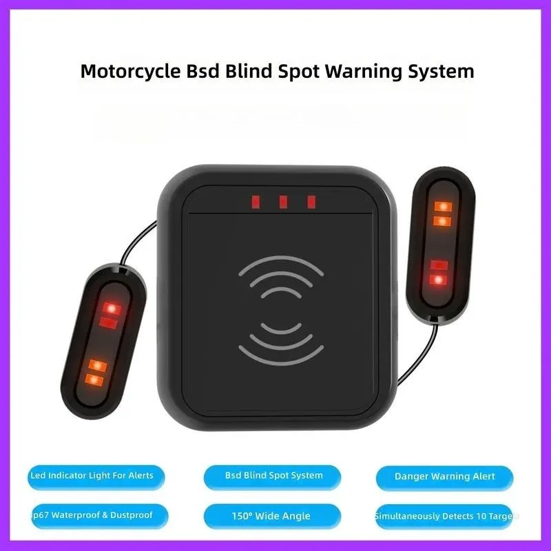 for Motorcycle Driving Recorder Radar Blind Spot Monitoring 24G 60G Millimeter Wave BSD Warning System