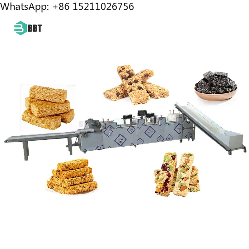 Multi Functional Protein bar peanuts Sugar Cereal bar Cutting Machine Production Line
