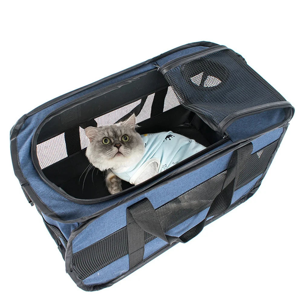 Pet Bag Hiking Outdoor Large-capacity Kennel Cycling Handheld Carrier Oxford Cloth Portable