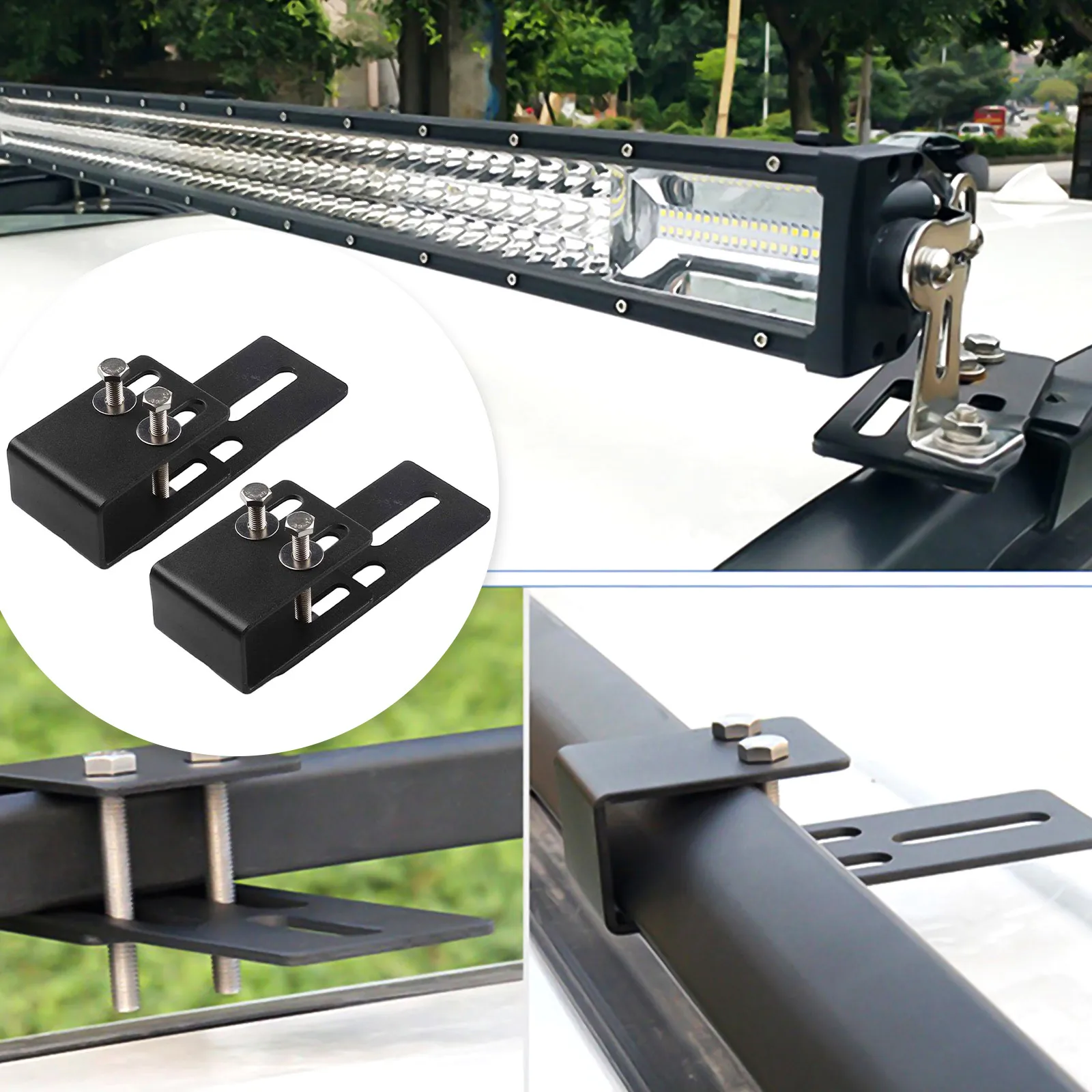 Traveling Camping LED Work Light Bar Mount Adjustable Led Light Bar Mount Offroad Lights User-friendly Installation