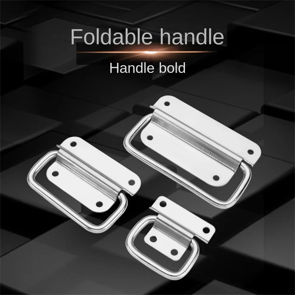 Cabinet Door Drawer Handle 201/304 Stainless Steel Folding Durable Home Simple S/m/l Household Furniture Hardware Handle