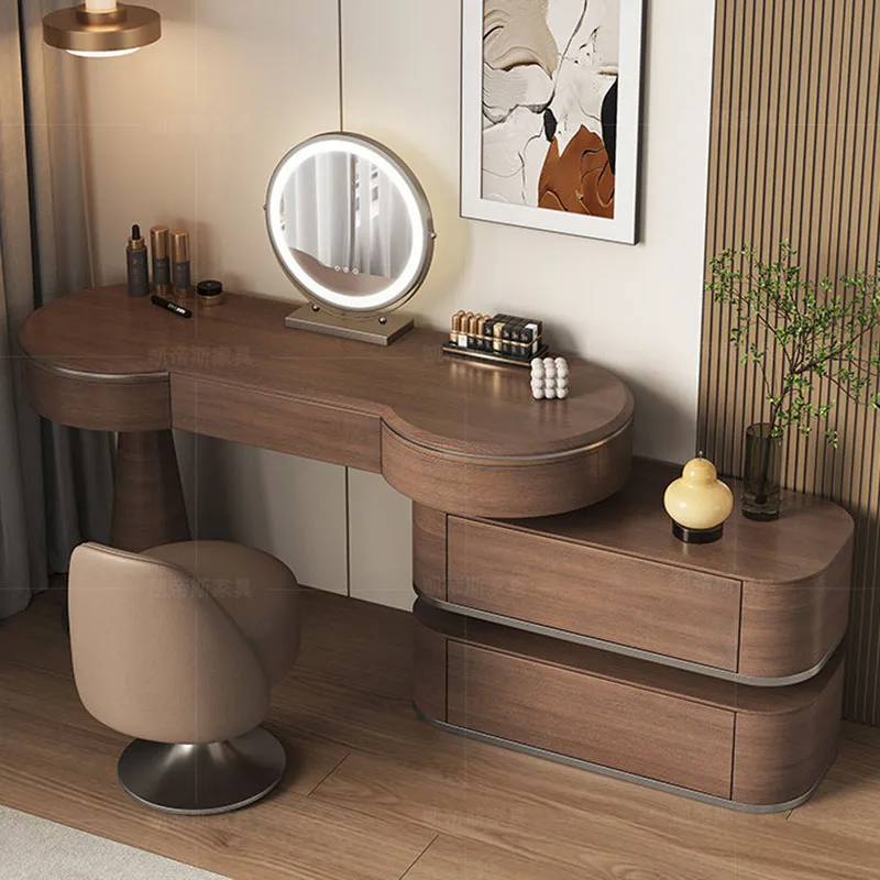 Drawers Mobile Dressing Table Bedroom Living Room Modern Luxury Women Tall Vanity Table Organizer Penteadeira Home Furniture