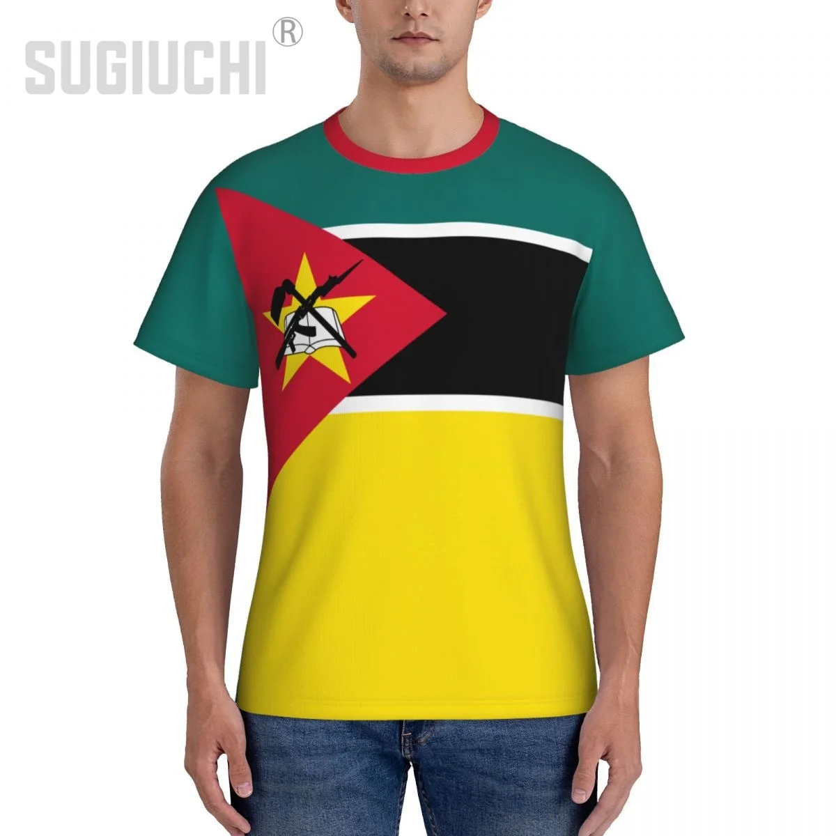 Tight Sports T-shirt Mozambique Flag Mozambican 3D For Men Women Tees jersey Clothes Soccer Football Fans Gift Patriotic T shirt