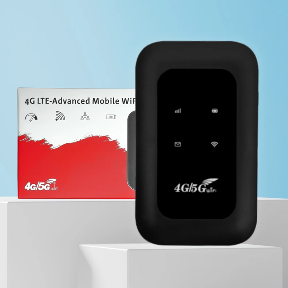 Portable 4G LTE WiFi Modem with SIM Card Slot Wireless 4G Router 4G LTE Modem Router for RV Travel Vacation Camping Remote Area