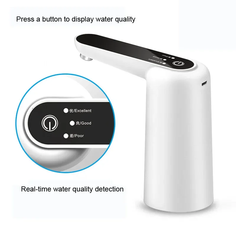 Geetest Automatic Electric Water Dispenser Household Gallon Drinking Bottle Switch Smart Water Pump Water Treatment Appliances