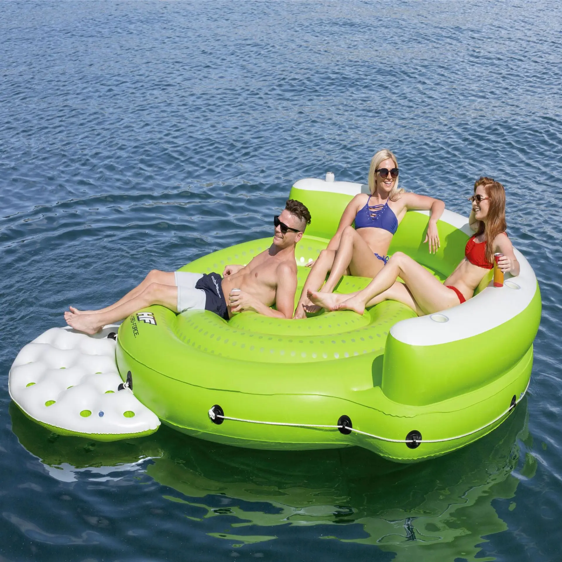 Inflatable bed, multi person sofa, lounge chair, floating bed, swimming mat, table,