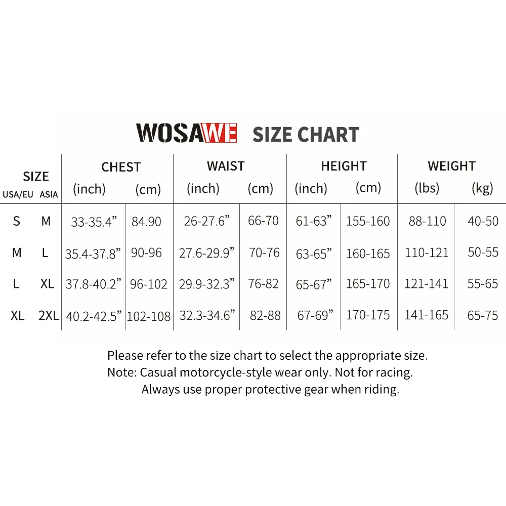 WOSAWE النساء دراجة نارية لينة درع كامل الجسم دعوى الشتاء الربيع دراجة نارية سترة واقية موتوكروس الإنحدار السراويل CE المعتمدة #6