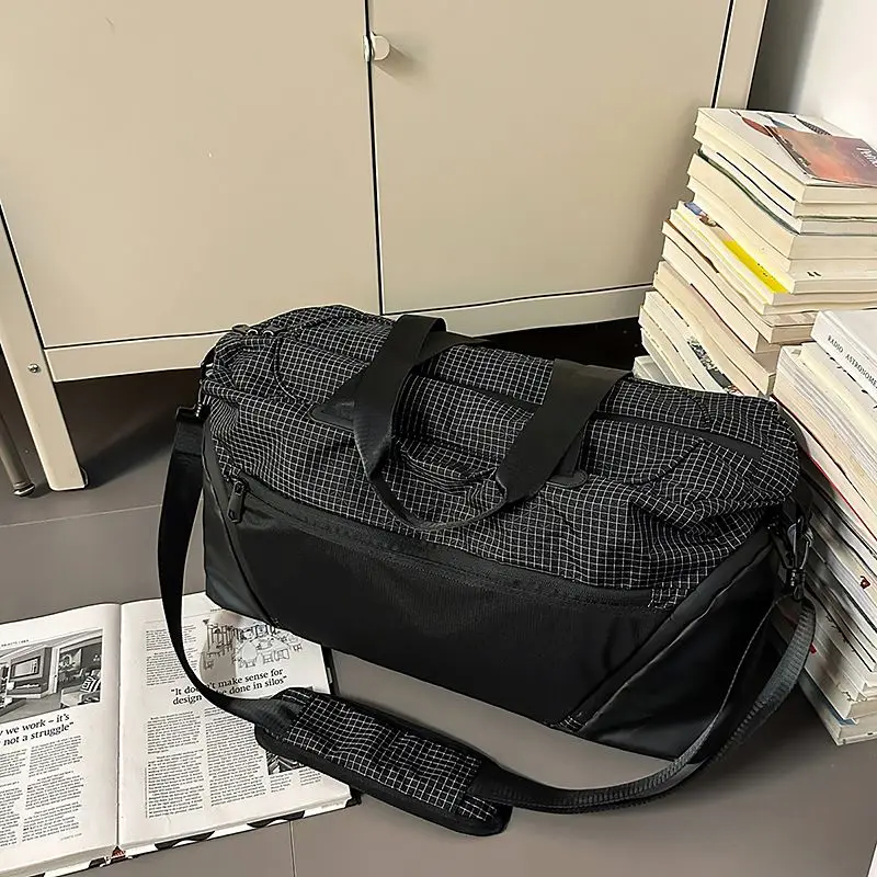 Travel Duffel Bag with Shoes Pocket Outdoor Sports Fitness Yoga Handbag Short Distance Business Trip Luggage Crossbody Bags