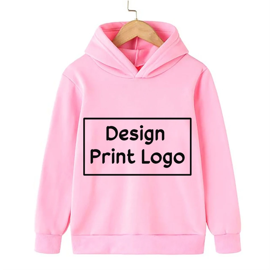 

DIY Your Logo Sweatshirt Hoodie Children Print Cartoon Clothes Kid Girl Boy Academy Hoody Baby Autumn Quality Top