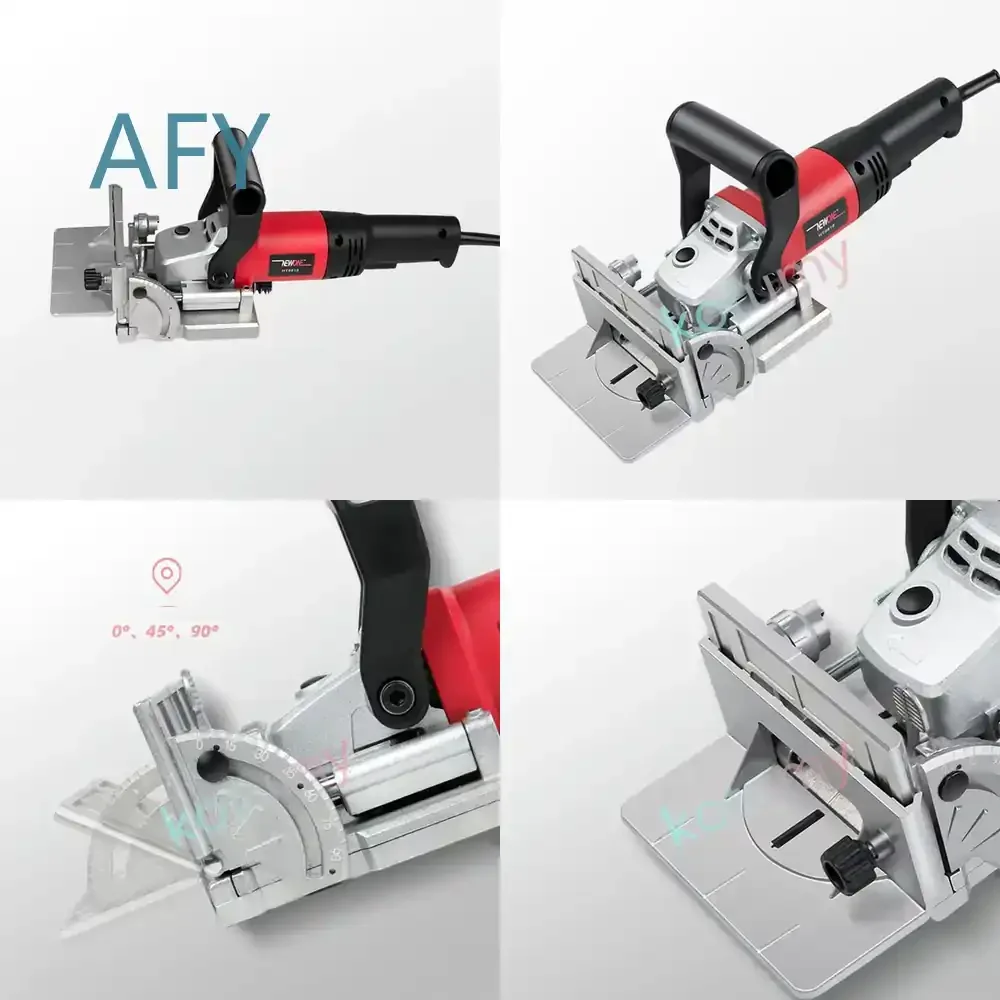 Slotting Jointer Sewing Machine for Woodworking Tenoner Groove Machine Portable Slotting Machine Power Tool Decoration Tools