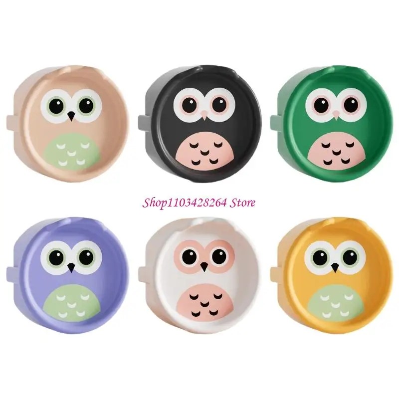 6 قطعة غطاء مقبس على شكل بومة من السيليكون المقاوم للغبار، واقي منفذ سلامة الطفل، تصميم رسوم متحركة ممتع بمعايير أوروبية مقاوم #1