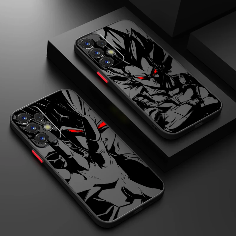 Anime D-Dragon Ball Saiyan Frosted Translucent For Samsung A53 A52 A33 A32 A51 A71 A21S A13 A73 A50 A22 A12 5G Cover Phone Case