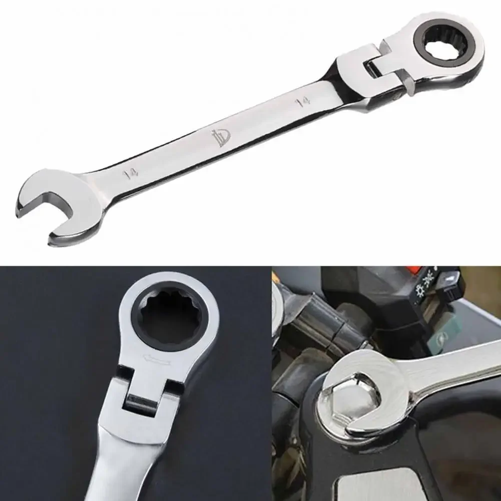 1PCS 8mm-17mm Fast And Labor-Saving Dual-Use Open-Ended Universal 72-Tooth Ratchet Wrench Movable Head Open Plummer