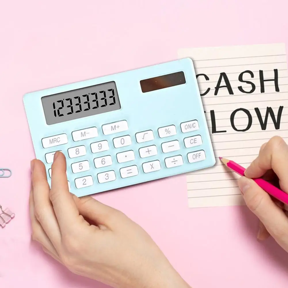 Portable Calculator Powerful Calculator Efficient Desktop Calculator with Display for Office Home School Quick Key Response High