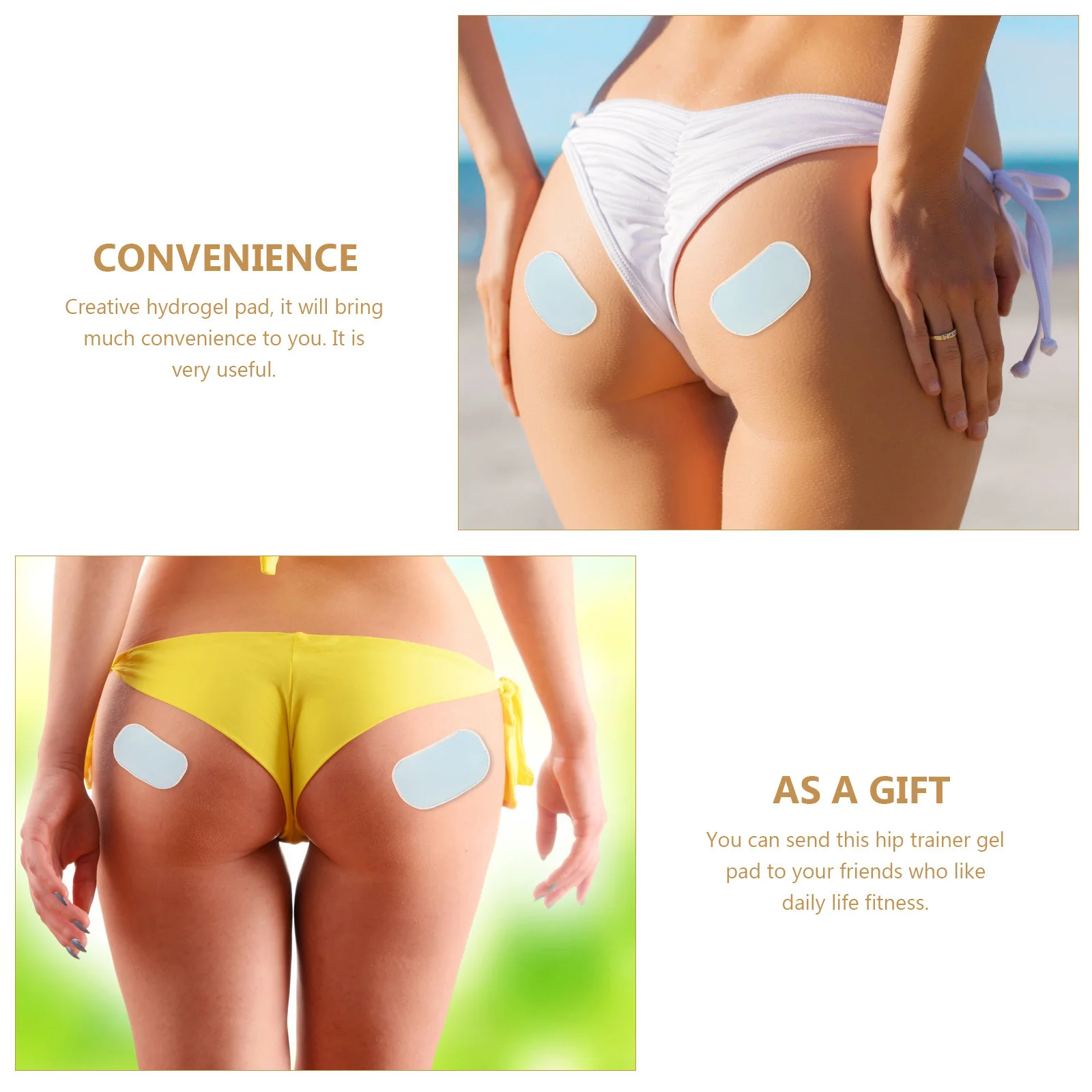 

12Pcs Fitness Replacement Gel Pads ABS Stimulator Muscle Trainer Patch Thin Lightweight ABS Toner Workout