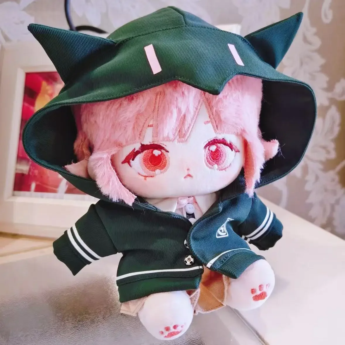 20cm Anime Role Nanami ChiaKi ナナミ チアキ Kawaii Cotton Stuffed Body Cosplay Plush Doll Figure Pillow Dress Up Xmas Birthday Gift