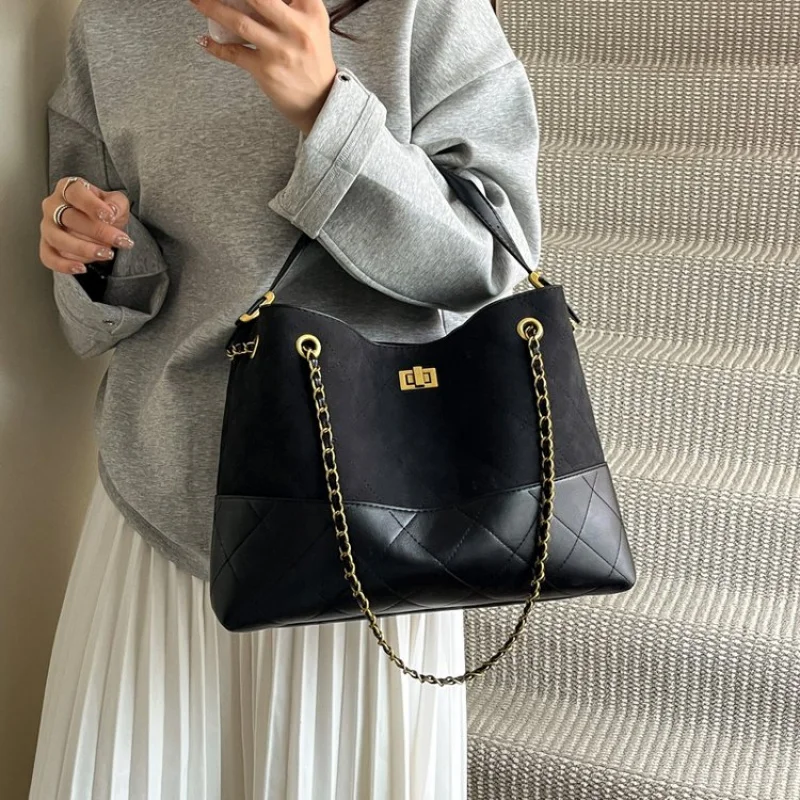 

High-End Luxury Brand Ladies Handbag Leather Elegant Famous Designer Elegant Lining Vintage Daily Commuter Bag​