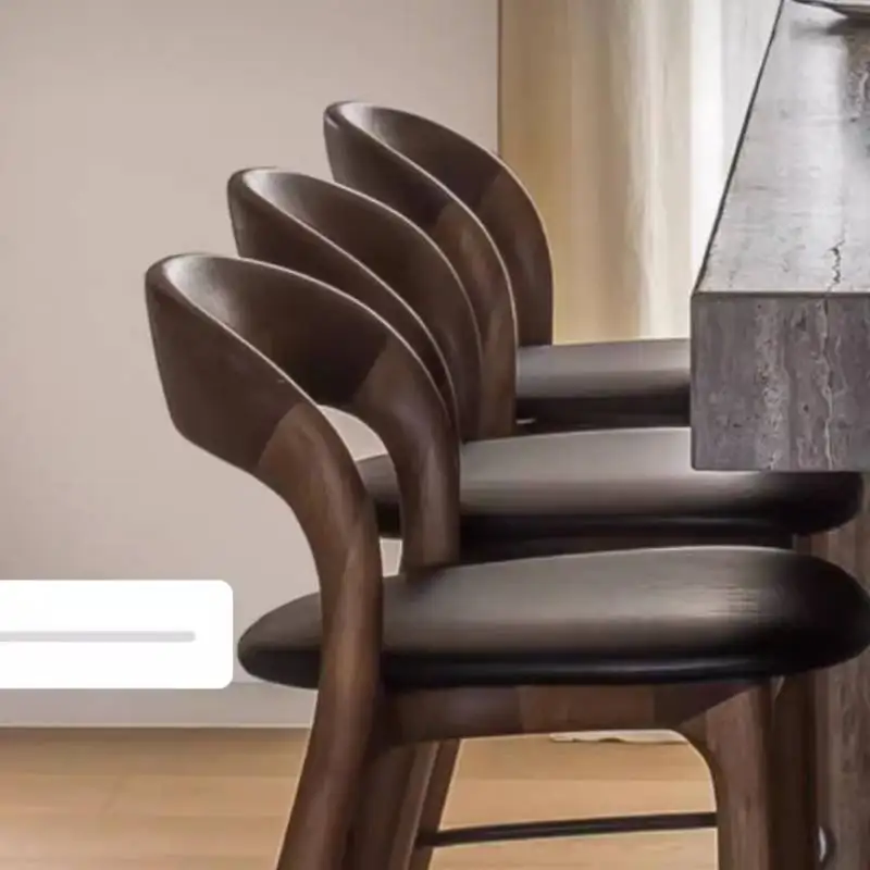 Peça decorativa design cadeira de bar suporte traseiro café da manhã balcão fezes cadeira de bar jantar ergonômico sgabello cucina móveis