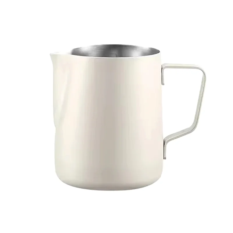

Espresso Steaming For Milk Frothing Pitcher 350/600Ml-Stainless Steel For Milk Jug Perfect For Milk, Cream Water,Juices 600Ml-AT