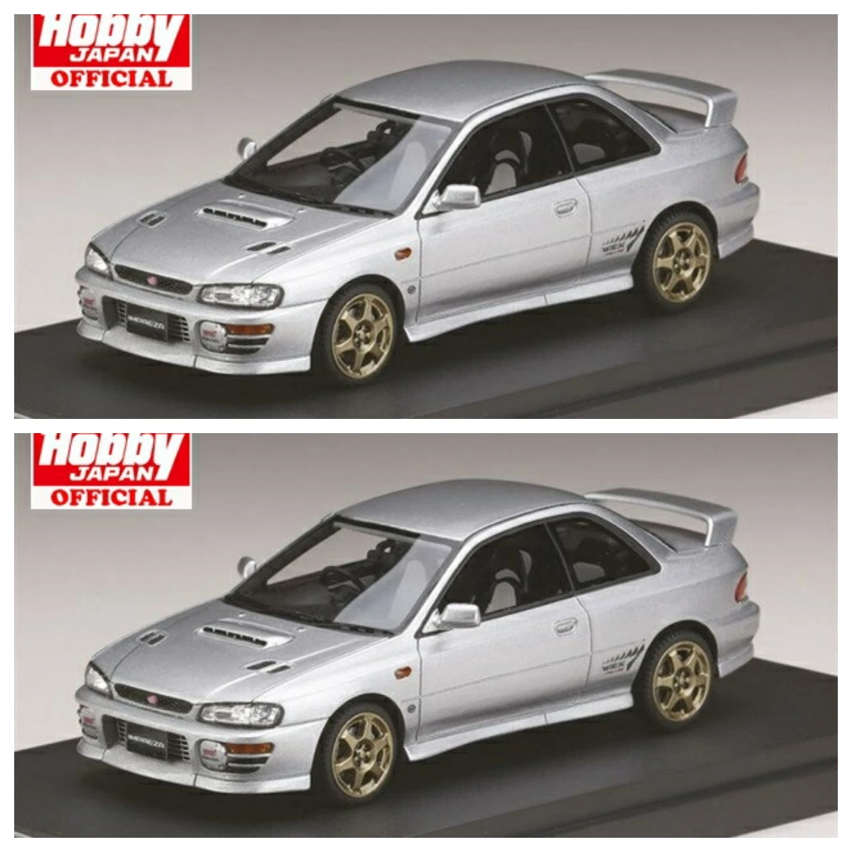 Mark 43 PM4357SS 1/43 Impreza WRX Type R Sti Ver.1997 (GC8) Sports Wheel Light Silver Metallic Resin Model Gift Model Car Collec