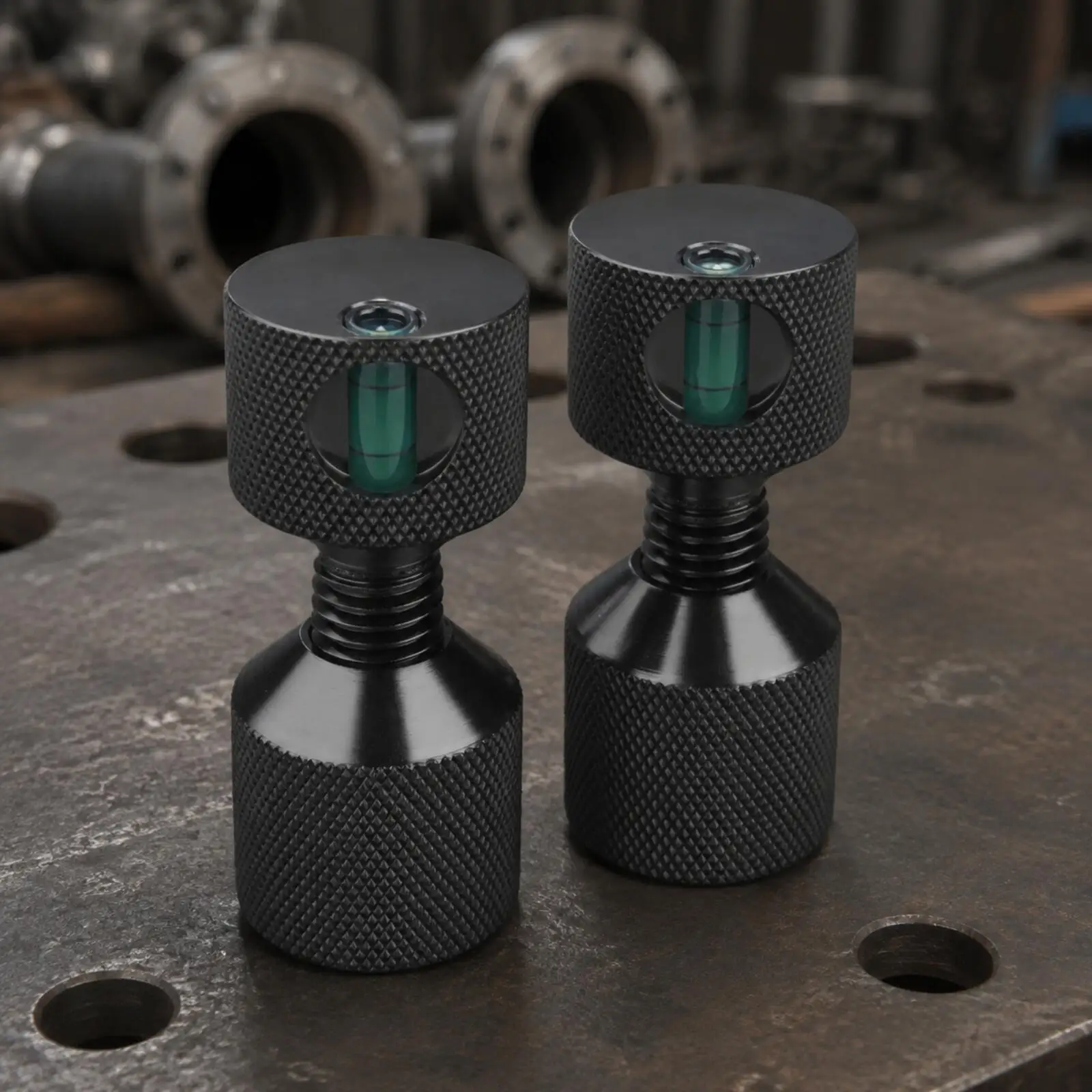 Flange Alignment Pins with Bubble Level Easy Installation Two-Hole Flange Pins