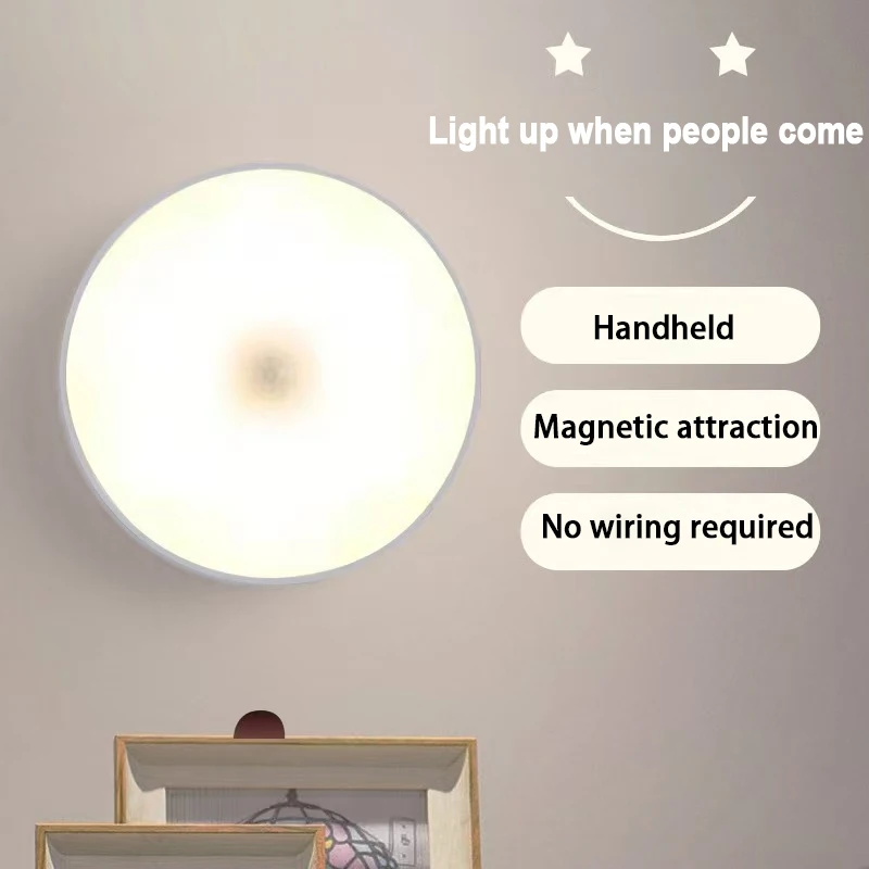 Human intelligent sensing lights are automatically super bright without plugging.