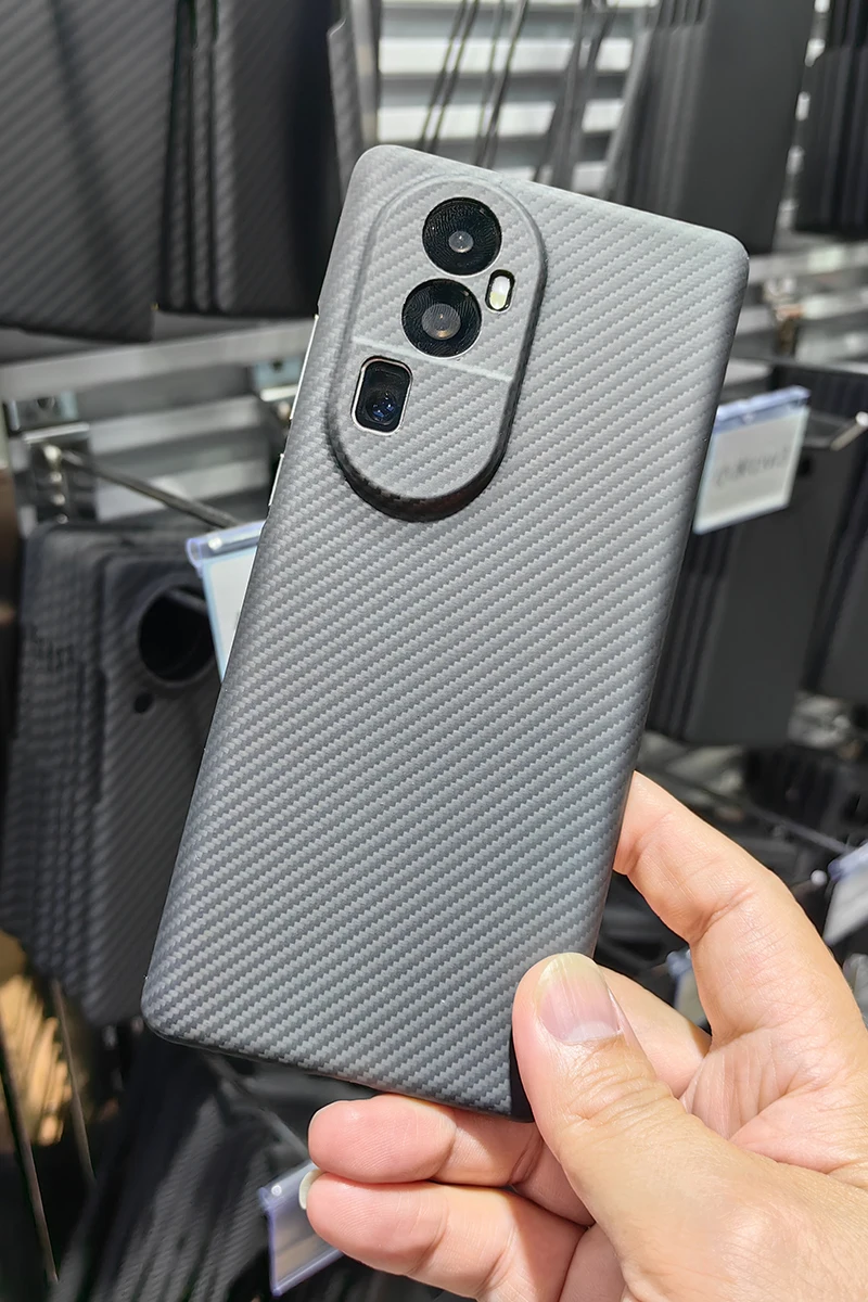Case for Oppo Reno 10 Pro Plus Pro+ Real Carbon Fiber Aramid Anti-explosion Mobile Phone Protective Cases Cover Protection Shell