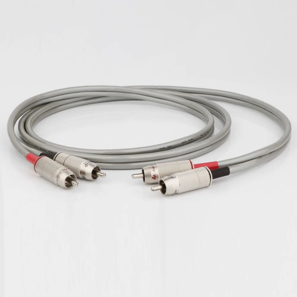 Original high quality Audio Note AN-Vx Audio Cables Sterling silver 99.99% RCA Interconnects cable Hi-End Rhodium Plated Plug