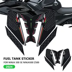 For NINJA 500 SE NINJA500 2024 Motorcycle Accessories Non-slip Side Fuel Tank Stickers Waterproof Pad Rubber Sticker ninja500 se