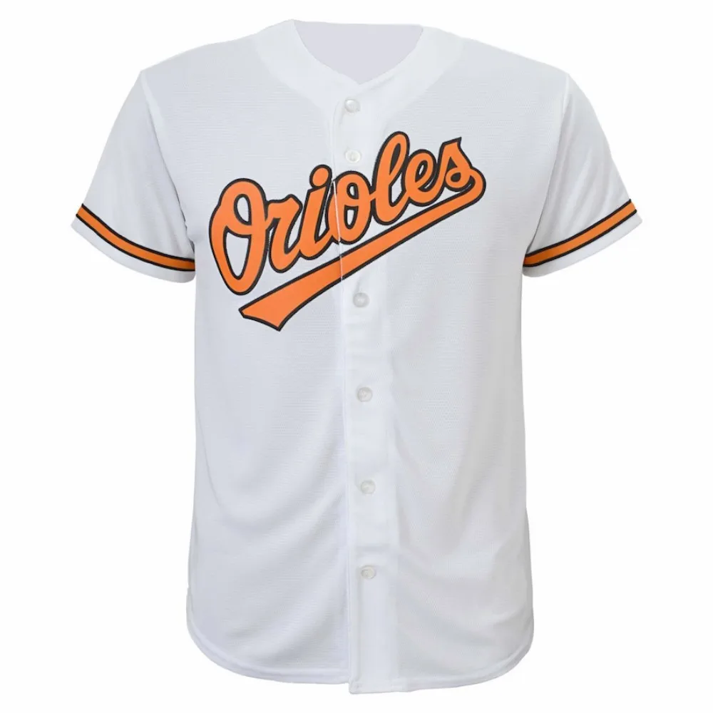 The Latest Men's 3d Printed Baseball Cardigan Baltimore Orioles Jersey Outdoor Sports Casual Men's Short-Sleeved Baseball Shirt