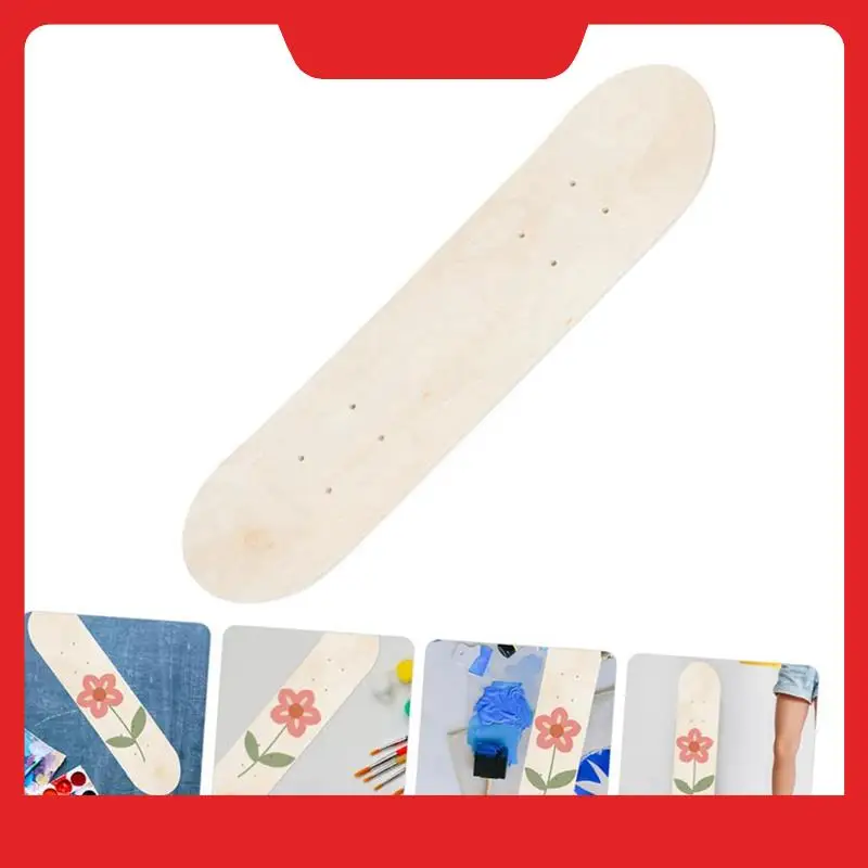 เด็กสเก็ตบอร์ด DIY ภาพวาดไม้ Longboard กีฬากลางแจ้ง Trick สเก็ตบอร์ดสําหรับเด็ก BLANK Graffiti Deck