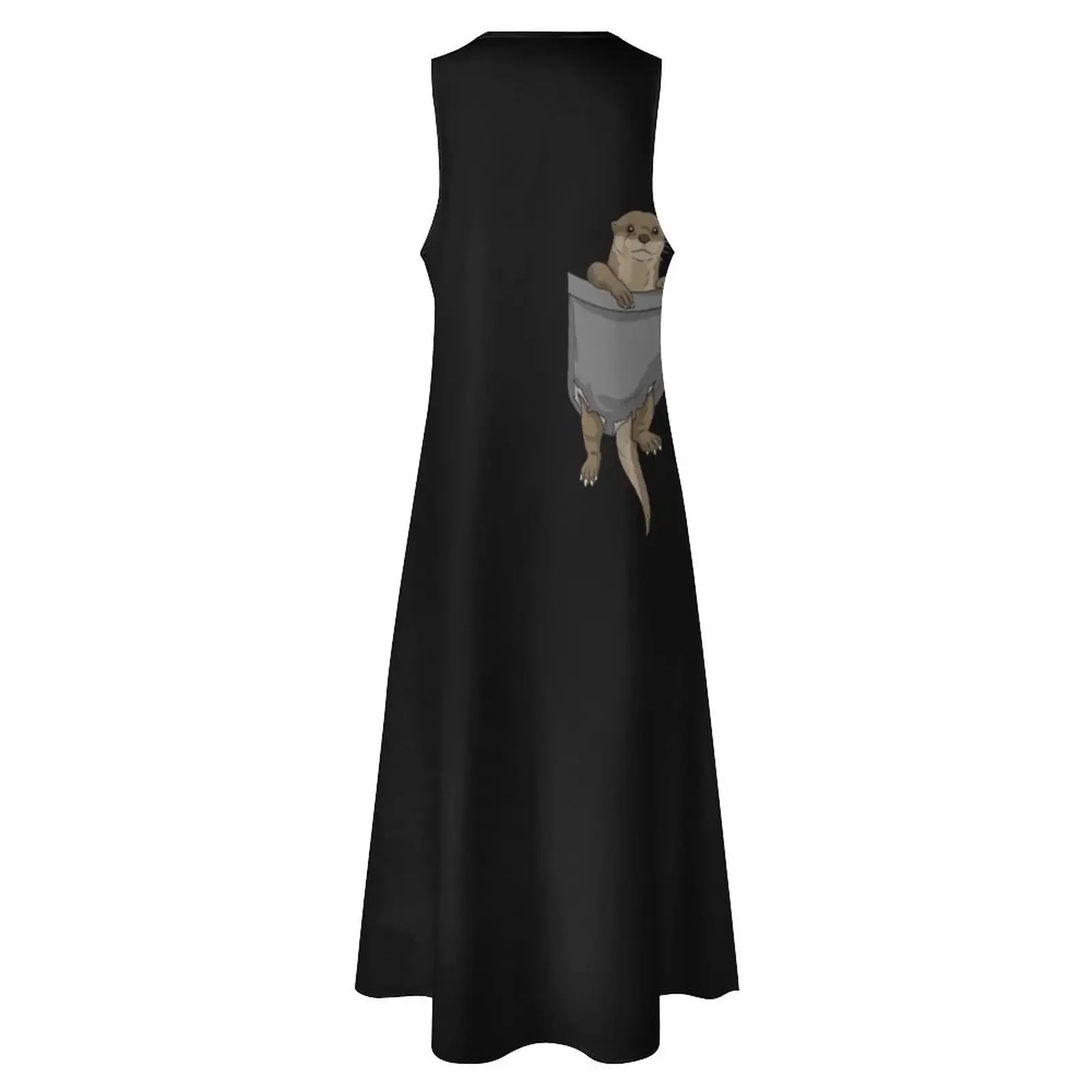 Mer loutre t-shirt femmes loutre chemise hommes mer loutre cadeau robe longue robes élégantes robes pour femme 2025 robe